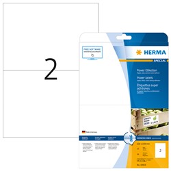 HERMA Power Etiketten, weiß, 210 x 148 mm, 25 Blatt