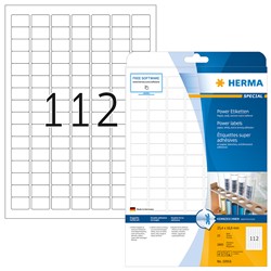 HERMA Power Etiketten, weiß, 25,4 x 16,9 mm, 25 Blatt