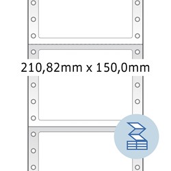 HERMA Computeretiketten, 1-bahnig, 210,82 x 150,0 mm, weiß
