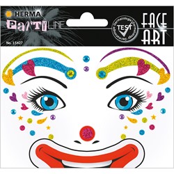 HERMA FACE ART Sticker, Clown Lotta