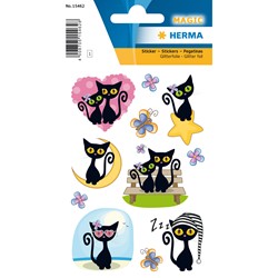 HERMA Magic Sticker, Cute Cat, Folie Beglimmert