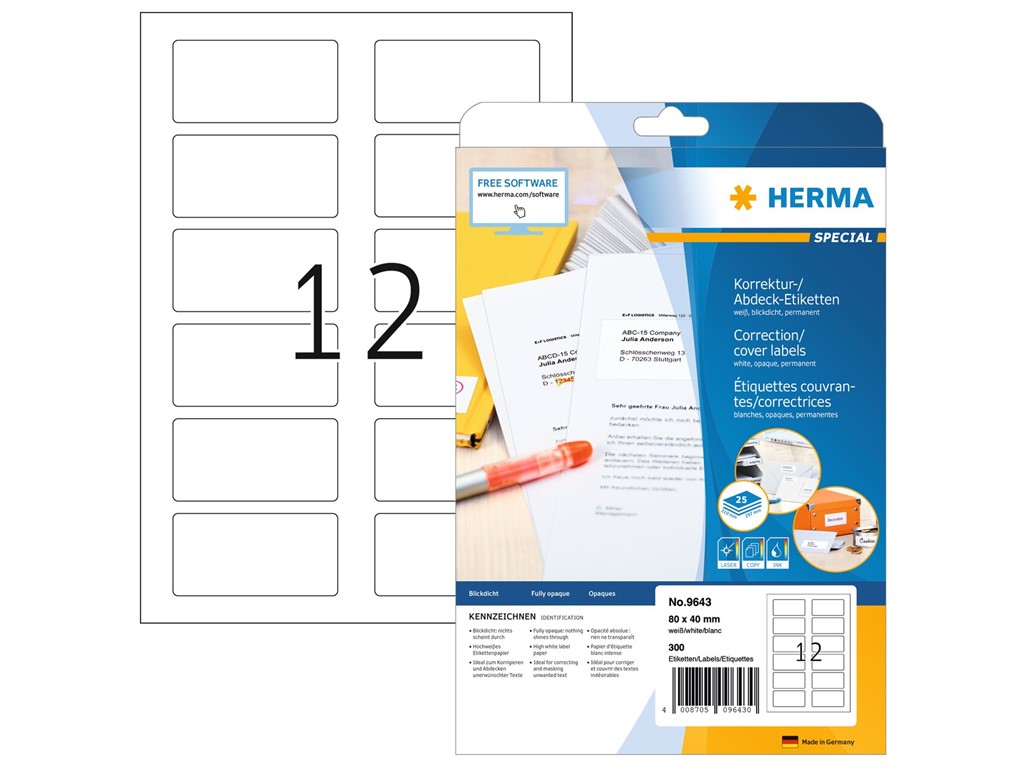 40 Selbstklebende Etiketten, 80x25 Mm, Abziehbar & Farbig – Perfekt Für Ordner, Kalender & Mehr
