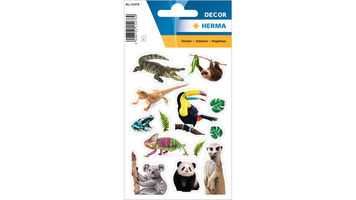 HERMA Geburtstags-Sticker Magic Birthday Party – 10 Reflektierende Prismaticfolien-Sticker