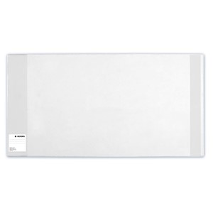 HERMA Buchschoner 340x560mm - 10er Set Transparenter Bucheinband Mit Rotem Kantenschutz