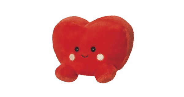 Palm Pals Amore Heart De Peluche | 13 Cm Corazón Rojo | Ecológico, Suave Y Con Granitos | Regalo Romántico