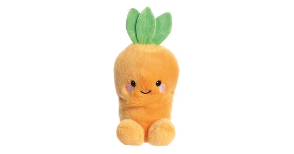 Aurora, 82054, Palm Pals Cheerful Karotte, 13cm, Eco Friendly Plüschtier, Orange