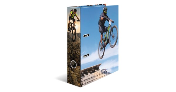 HERMA 20107 - Motiv-Ordner, Mountain Bike, A4