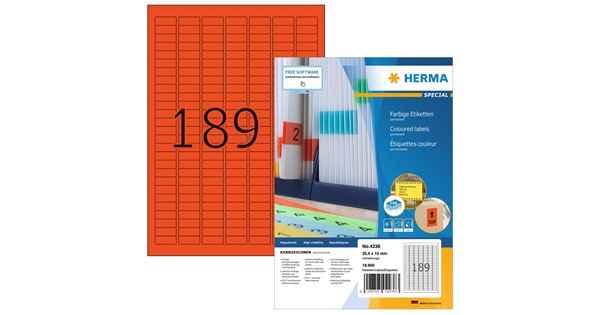 Heisap Etiketten Selbstklebe-Label 64,6x33,8mm  2400 Stück Auf 100 Blatt A4