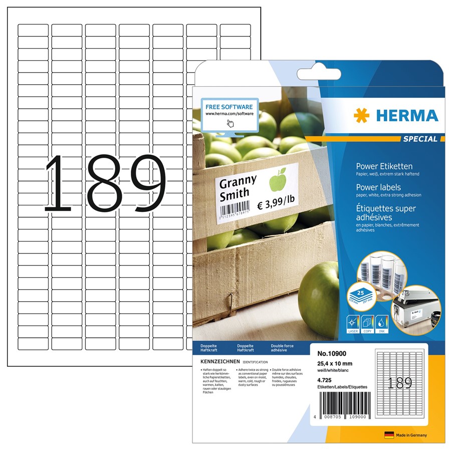 HERMA 8161 Computeretiketten endlos, 88,9 x 35,7 mm, 1-bahnig, 2000 Stück, selbstklebend, Endlosetiketten Aufkleber mit Führungslochrand, matt, blanko Papier Computer Etiketten, weiß HERMA 8161 Computeretiketten endlos, 88,9 x 35,7 mm, 1-bahnig, 2000 Stück, selbstklebend, Endlosetiketten Aufkleber mit Führungslochrand, matt, blanko Papier Computer Etiketten, weiß