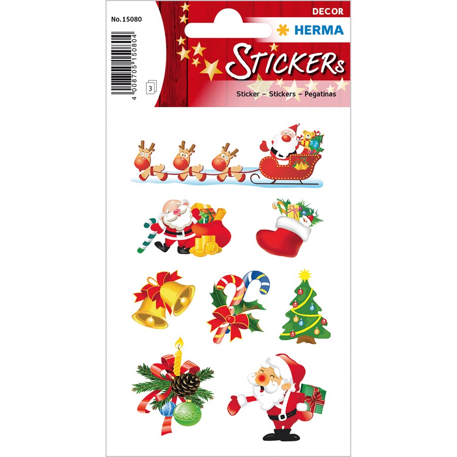 HERMA Weihnachts-Sticker DECOR Lebkuchenzahlen