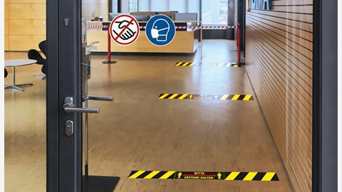 HERMA Corona Hinweis-Etiketten