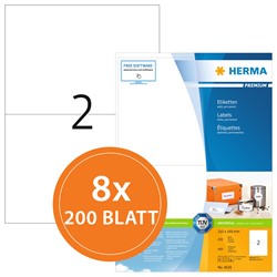 HERMA Universal-Etiketten, weiß, 210 x 148 mm, 1600 Blatt