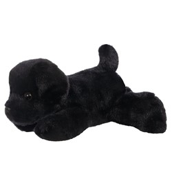 Aurora Mini Flopsies Blackie Black Labrador, 20cm