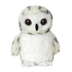 Aurora Mini Flopsies Snowy Owl, Plüschtier, 20cm
