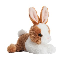 Aurora Mini Flopsies Baby Bunny Brown/White, Plüschtier, 20cm