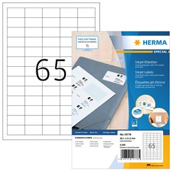 HERMA Etiketten, Papier, weiß, 38,1 x 21,2 mm, 80 Blatt