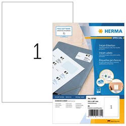 HERMA Etiketten, Papier, weiß, 210 x 297 mm, 80 Blatt