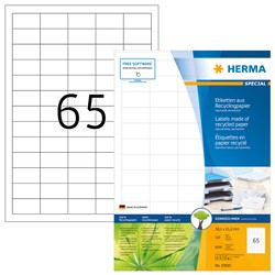 HERMA Recycling Etiketten, naturweiß, 38,1x21,2 mm, 100 Blatt