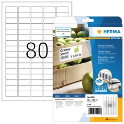 HERMA Power Etiketten, weiß, 35,6 x 16,9 mm, 25 Blatt