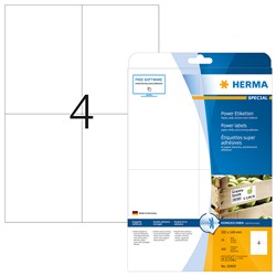 HERMA Power Etiketten, weiß, 105 x 148 mm, 25 Blatt