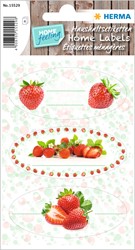 HERMA Sticker HOME, Küchenetiketten, Erdbeere