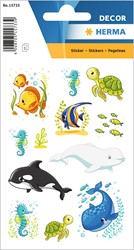 HERMA DECOR Sticker, Walfamilie und Freunde