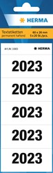 HERMA Jahreszahlenetiketten für Ordner, weiß, 2023