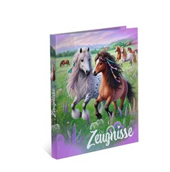 HERMA Zeugnis-Ringbuch, A4, Karton, Pferdewelt
