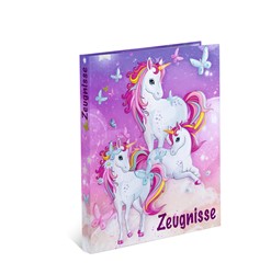 HERMA Zeugnis-Ringbuch, A4, Karton, Einhorn