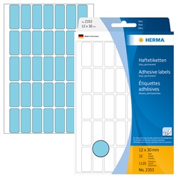 HERMA Vielzwecketiketten, blau, 12 x 30 mm, 1120 Etiketten