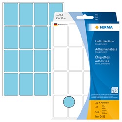 HERMA Vielzwecketiketten, blau, 25 x 40 mm, 512 Etiketten