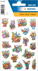 HERMA Decor Sticker, Blumen im Körbchen