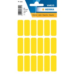 HERMA Vielzwecketiketten, gelb, 12 x 34 mm, 90 Etiketten