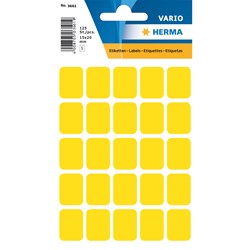 HERMA Vielzwecketiketten, gelb, 15 x 20 mm, 125 Etiketten