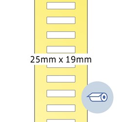 HERMA Rollenetiketten, weiß, 25 x 19 mm, 5000 Stück