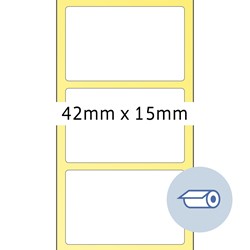 HERMA Rollenetiketten, weiß, 42 x 15 mm, 5000 Stück