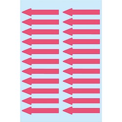 HERMA Hinweisetiketten, Pfeile leuchtrot, 4 Blatt