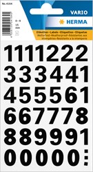 HERMA Zahlen Etiketten, schwarz, 15 mm, 1 Blatt