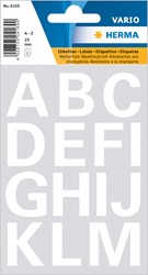 HERMA Buchstaben Etiketten, weiß, 25 mm, 2 Blatt