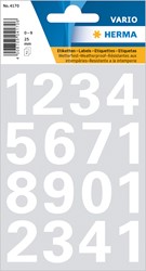 HERMA Zahlen Etiketten, weiß, 25 mm, 1 Blatt