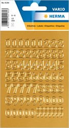 HERMA Zahlen Etiketten, gold, 12 mm, 1 Blatt