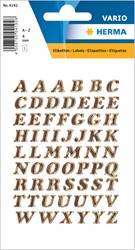 HERMA Buchstaben Etiketten, gold, 8 mm, 1 Blatt