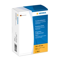 HERMA Frankieretiketten doppelt, 140 x 50 mm, 500 Etiketten