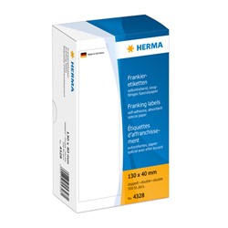 HERMA Frankieretiketten doppelt, 130 x 40 mm, 500 Etiketten