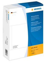 HERMA Adressetiketten einzeln, weiß, 148 x 105 mm, 500 Etiketten