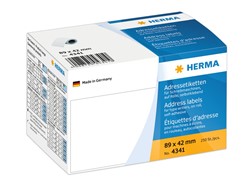 HERMA Adressetiketten auf Rolle, weiß, 89 x 42 mm, 250 Etiketten