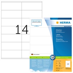HERMA Universal-Etiketten, weiß, 105 x 42 mm, 500 Blatt