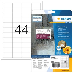 HERMA Strapazierfähige Etiketten, weiß, 48,3 x 25,4 mm, 25 Blatt