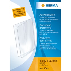 HERMA Klapp-Ausweishülle, 80x113 mm (geschlossen)