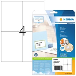 HERMA Universal-Etiketten, weiß, 105 x 148 mm, 25 Blatt